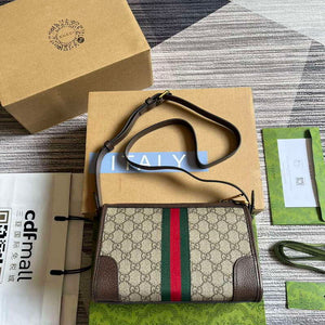 Gucci 752581 Ophidia GG Messenger Bag Brown - Default Title - View 2