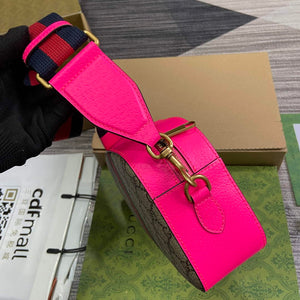 Gucci 752591 Ophidia GG Small Crossbody Bag Fuchsia - Default Title - View 3