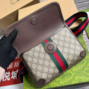 Gucci 752597 Ophidia GG Small Belt Bag Brown - Default Title - View 8