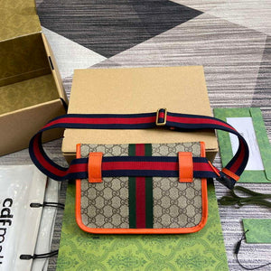 Gucci 752597 Ophidia GG Small Belt Bag Orange - Default Title - View 2