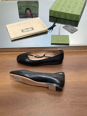 Gucci 754136 Women's Double G Ballet Flat G38267 - US 4=Euro 35 - View 9