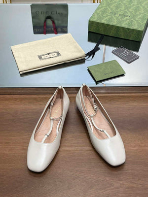 Gucci 754136 Women's Double G Ballet Flat G38268 - US 4=Euro 35 - View 1