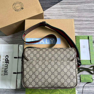 Gucci 760123 GG Messenger Bag Bronw - Default Title - View 2