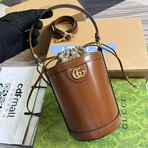 Gucci 760201 Ophidia Mini Bucket Bag Brown - Default Title - View 4
