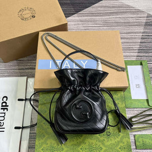 Gucci 760313 Gucci Blondie Mini Bucket Bag Black - Default Title - View 1