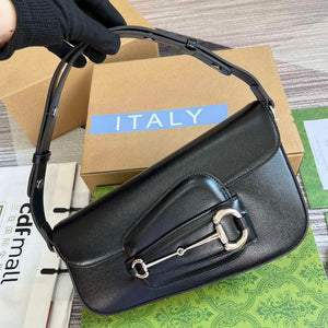 Gucci 764155 Gucci Horsebit 1955 Shoulder Bag Black - Default Title - View 4