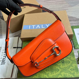 Gucci 764155 Gucci Horsebit 1955 Shoulder Bag Orange - Default Title - View 3