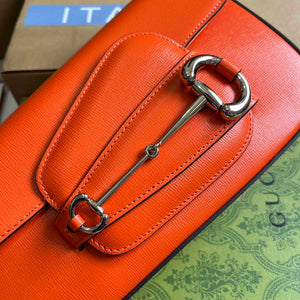 Gucci 764155 Gucci Horsebit 1955 Shoulder Bag Orange - Default Title - View 4