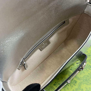 Gucci 764155 Gucci Horsebit 1955 Shoulder Bag Silver - Default Title - View 8
