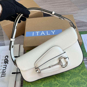 Gucci 764155 Gucci Horsebit 1955 Shoulder Bag White - Default Title - View 4