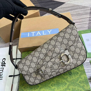 Gucci 764155 Gucci Horsebit 1955 Small Shoulder Bag Beige/ebony - Default Title - View 4