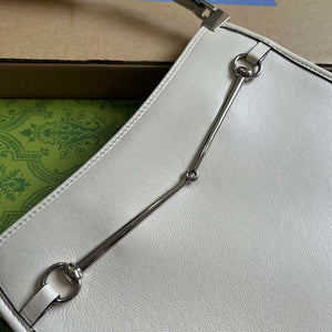Gucci 764191 Gucci Horsebit Slim Small Shoulder Bag White - Default Title - View 6
