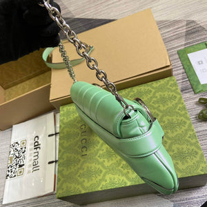 Gucci 764255 Gucci Horsebit Chain Medium Shoulder Bag Symphony green - Default Title - View 3
