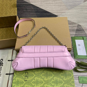 Gucci 764255 Gucci Horsebit Chain Medium Shoulder Bag Symphony powder - Default Title - View 2