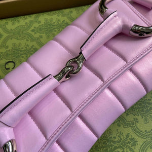 Gucci 764255 Gucci Horsebit Chain Medium Shoulder Bag Symphony powder - Default Title - View 5