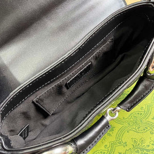 Gucci 764339 Gucci Horsebit Chain Small Shoulder Bag Black - Default Title - View 9
