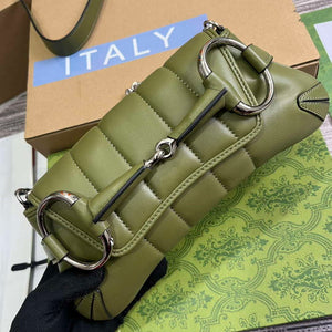 Gucci 764339 Gucci Horsebit Chain Small Shoulder Bag Green - Default Title - View 5