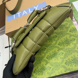 Gucci 764339 Gucci Horsebit Chain Small Shoulder Bag Green - Default Title - View 7