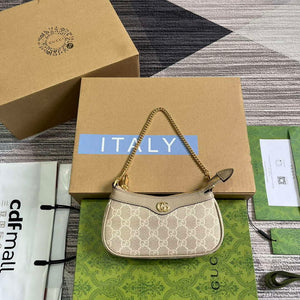 Gucci 764960 Ophidia Mini Bag Beige - Default Title - View 1
