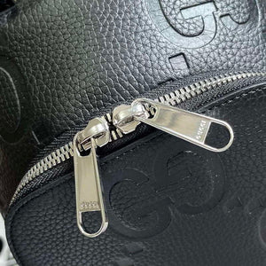 Gucci 766937 Jumbo GG Crossbody Bag Black - Default Title - View 6