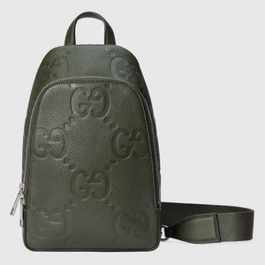 Gucci 766937 Jumbo GG Crossbody Bag Dark green - Default Title - View 1