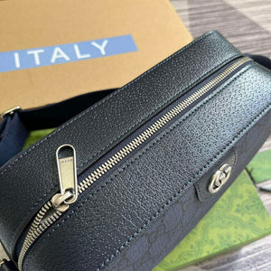 Gucci 767190 Ophidia Medium Messenger Bag Black - Default Title - View 6