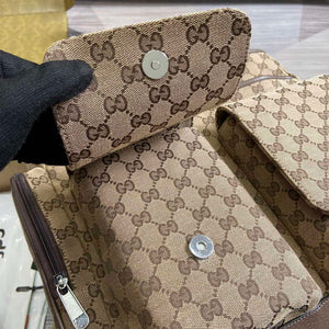 Gucci 768116 Original GG Diaper Bag Brown - Default Title - View 7