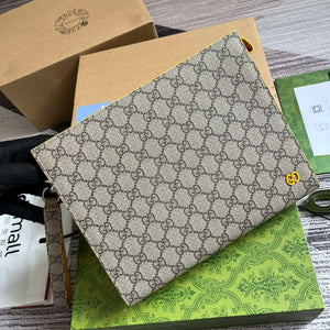 Gucci 768255 GG pouch with GG detail Yellow - Default Title - View 5