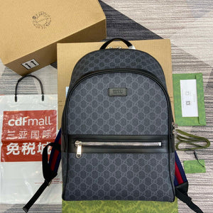 Gucci 771158 GG Supreme Canvas Backpack Black - Default Title - View 1