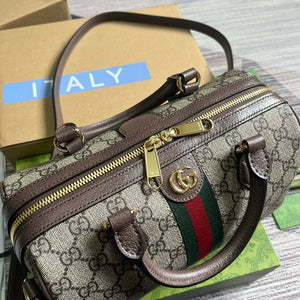 Gucci 772061 Gucci Ophidia GG Small top handle bag Brown - Default Title - View 6