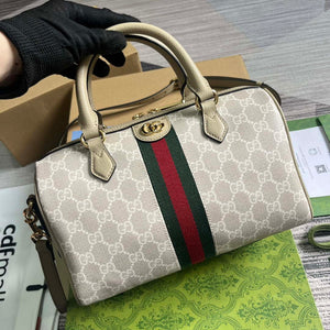 Gucci 772061 Gucci Ophidia GG Small top handle bag oatmeal - Default Title - View 4