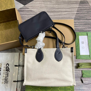 Gucci 772144 Mini Tote Bag With Gucci Print Blue - Default Title - View 2