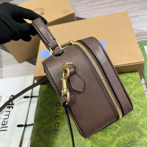 Gucci 772157 Ophidia GG Mini Top Handle Bag Brown - Default Title - View 3