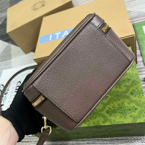 Gucci 772157 Ophidia GG Mini Top Handle Bag Brown - Default Title - View 6