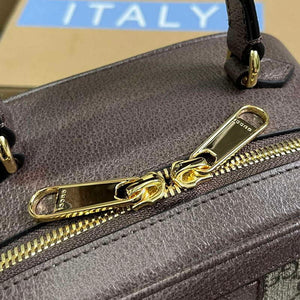 Gucci 772157 Ophidia GG Mini Top Handle Bag Brown - Default Title - View 7