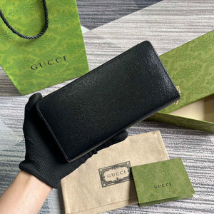 Gucci 772642 Zip Around Wallet With Gucci Script Black - Default Title - View 2