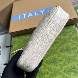 Gucci 772759 GG Marmont Mini Shoulder Bag White - Default Title - View 5