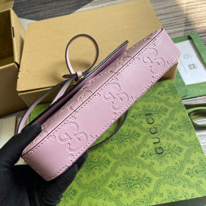 Gucci 772794 GG Super Mini Shoulder Bag Light purple - Default Title - View 6
