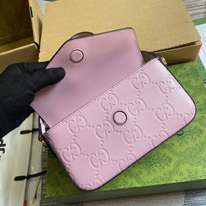 Gucci 772794 GG Super Mini Shoulder Bag Light purple - Default Title - View 7