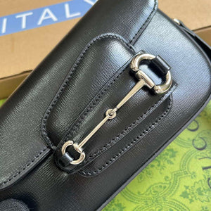 Gucci 774209 Gucci Horsebit 1955 Mini Shoulder Bag Black - Default Title - View 5