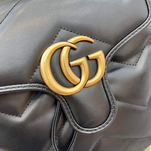 Gucci 777253 GG Marmont Mini Backpack Black - Default Title - View 8