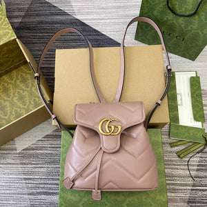 Gucci 777253 GG Marmont Mini Backpack Rose - Default Title - View 1