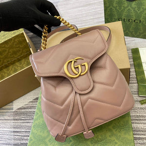 Gucci 777253 GG Marmont Mini Backpack Rose - Default Title - View 4