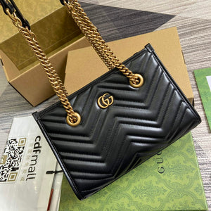 Gucci 779727 GG Marmont small Tote Bag Black - Default Title - View 4
