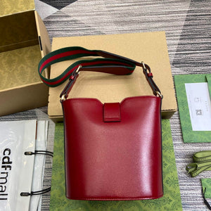 Gucci 782908 Mini Bucket Shoulder Bag Red - Default Title - View 2