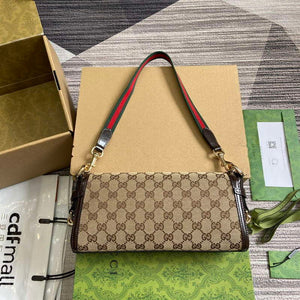 Gucci 786027 Gucci Luce Small Shoulder Bag Brown - Default Title - View 2