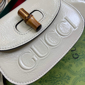 Gucci 786482 Gucci Bamboo 1947 Mini Top Handle Bag White - Default Title - View 6
