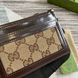 Gucci 790033 GG card case wallet Brown leather - Default Title - View 7