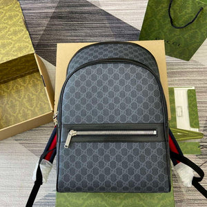Gucci 792123 GG Supreme Canvas Backpack Black - Default Title - View 1