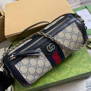 Gucci 795194 Ophidia Small Shoulder Bag Blue - Default Title - View 4
